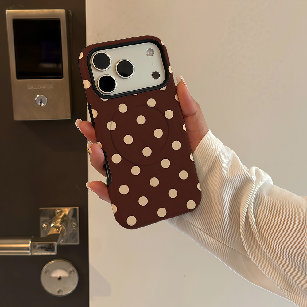 Brown Beige Polka Dot Phone Ca - огляд і ціна Apple Iphone 16